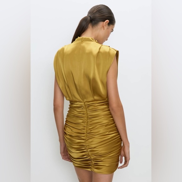 Babaton SILKY OLD BLUE DRESS - Picture 5 of 10